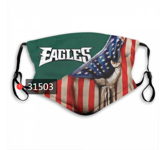 NFL 2020 Philadelphia Eagles #83 Dust mask with filter->nfl dust mask->Sports Accessory